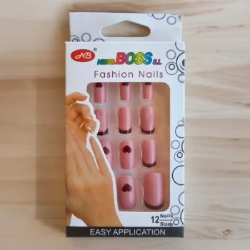 Lot de 12 paquets (Soit 0,95€ le paquet) de 12 Faux-Ongles carrés longs Auto-adhésifs – Image 2