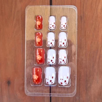 Lot de 12 paquets (Soit 0,95€ le paquet) de 12 Faux-Ongles carrés longs Auto-adhésifs – Image 4