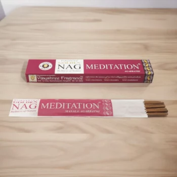 Carton de 12 Paquets de 12 Encens (soit 0,77€ le paquet) MEDITATION - Vijayshree Golden Nag – Image 2