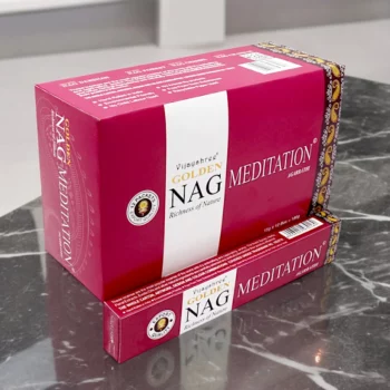 Carton de 12 Paquets de 12 Encens (soit 0,77€ le paquet) MEDITATION - Vijayshree Golden Nag