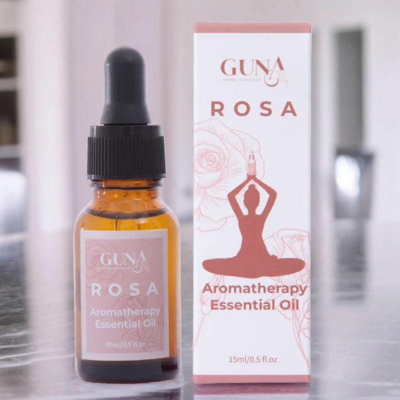 huile parfumée guna rose Lot de 24 (1,30€ unité) : Huile Essentielle Concentrée Pour Diffuseur- Rose – Image 1