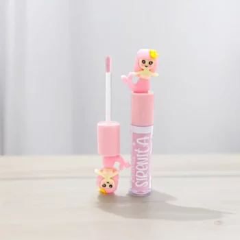 Présentoir de 24 (0,99€ pièce) : Gloss à Lèvres SIRENITA – Packaging en Forme de Petite Sirène – Image 2