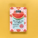Mélange de 12 (soit 1,20€ pièce) : Masques de visage à La Pastèque – Hydratation Intense