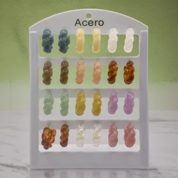Présentoir de 12 paires (soit 0,50€ la paire) : Boucles d'oreilles En Acier Inoxydable différents coloris
