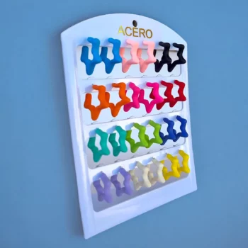 Présentoir de 12 paires (soit 0,85€ la paire) : Boucles d'oreilles différents coloris – Image 3