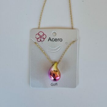 Lot de 12 (1,80€ unité) : Colliers Dorés Avec Pendentif Goutte Nacrée - Acier Inoxydable – Image 9