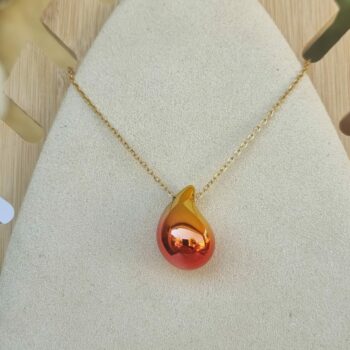 Lot de 12 (1,80€ unité) : Colliers Dorés Avec Pendentif Goutte Nacrée - Acier Inoxydable – Image 15