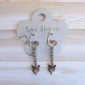 Lot de 10 paires (soit 1,60€ la paire) : Boucle d'oreille pendante Dorée & Argentée Différentes Tailles et Modèles – Image 4