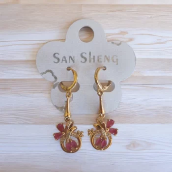 Lot de 10 paires (soit 1,60€ la paire) : Boucle d'oreille pendante Dorée & Argentée Différentes Tailles et Modèles – Image 3