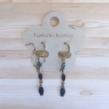Lot de 10 paires (soit 1,60€ la paire) : Boucle d'oreille pendante Dorée & Argentée Différentes Tailles et Modèles – Image 11