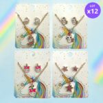 Lot de 12 paires (1,50€ la paire) : Parures de Bijoux Boucles D'oreilles + Collier