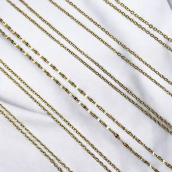Lot de 6 (2€ Pièce) : Collier Avec Pendentif Doré et Argenté - Acier Inoxydable – Image 4