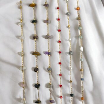 Lot de 24 (1,50€ unité) : Bracelet Doré Avec Perles – Acier Inoxydable – Image 4