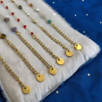 Lot de 24 (1,50€ unité) : Bracelet Doré Avec Perles – Acier Inoxydable – Image 3