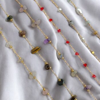 Lot de 24 (1,50€ unité) : Bracelet Doré Avec Perles – Acier Inoxydable – Image 6