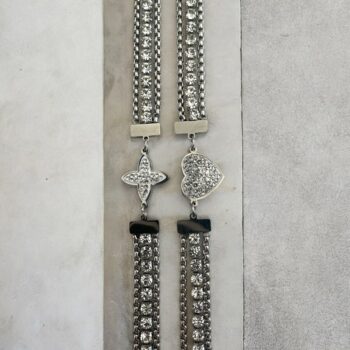 Lot de 24 (1,60€ unité) : Bracelet Doré Et Argenté Avec Strass – Acier Inoxydable – Image 8