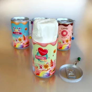 Lot de 12 (1,60€ Pièce) : Mini Canette de 30 Petites Lingettes - Bonbon – Image 2