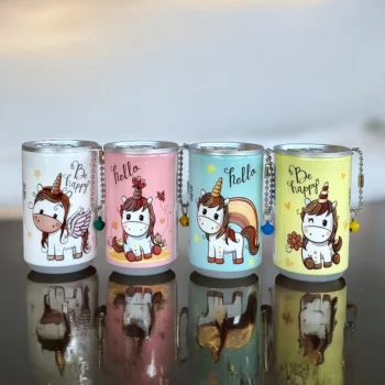 Lot de 12 (1,60€ Pièce) : Mini Canette de 30 Petites Lingettes - Licorne
