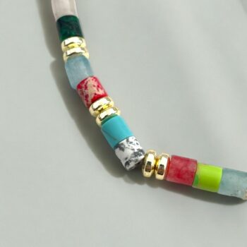 Lot de 6 (1€ unité) : Bracelet Doré Avec Perles & Breloques – Acier Inoxydable – Image 4