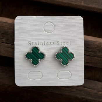Lot de 6 paires (1,80€ la paire) : Boucle D'oreille Dorée et Argentée Trèfle – Image 10