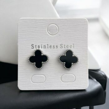 Lot de 6 paires (1,80€ la paire) : Boucle D'oreille Dorée et Argentée Trèfle – Image 11