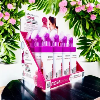 Présentoir de 12 (1,90€ pièce) : Mousses nettoyantes avec brosse pour le visage - D'Donna – Image 3