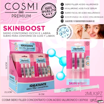 Blister de 3 Sérums Remplisseurs Contour Yeux & Lèvres "Acide Hyaluronique" – Cosmi Premium – Image 5