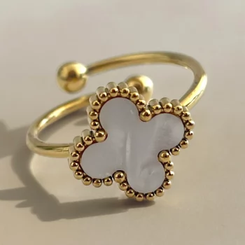Coffret de 12 (1,80€ unité) : Bague ajustable dorée en Acier Inoxydable – Image 6
