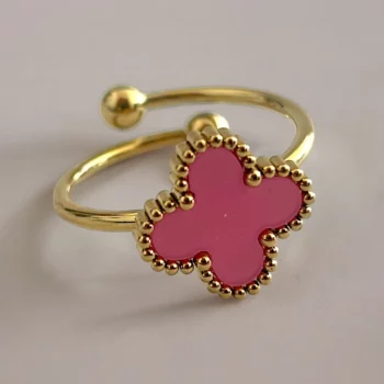 Coffret de 12 (1,80€ unité) : Bague ajustable dorée en Acier Inoxydable – Image 3