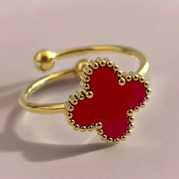Coffret de 12 (1,80€ unité) : Bague ajustable dorée en Acier Inoxydable – Image 2