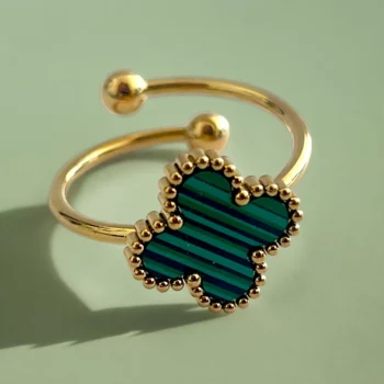 Coffret de 12 (1,80€ unité) : Bague ajustable dorée en Acier Inoxydable – Image 7
