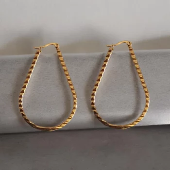 Lot de 10 paires (soit 1,15€ la paire) : Boucle d'oreille Dorée Différentes Tailles et Modèles – Image 5