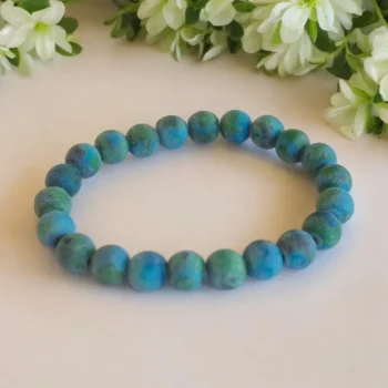 Lot de 9 (1,30€ unité) : Bracelet Pierres Rondes colorées – Image 2