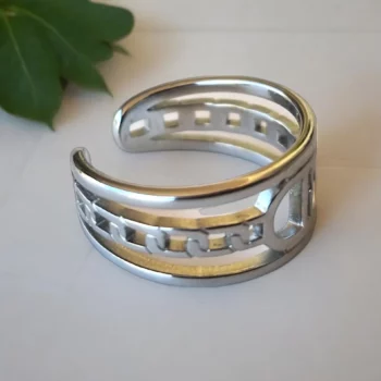 Set de 5 (2,20€ Pièce) 💍 Bagues en Acier Inoxydable – Collection "Argentée" – Image 13
