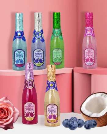 Lot de 6 (soit 1,50€ pièce) : Gel Mousse de Bain Champagne Parfum ROSE - Cosmi Premium – Image 5