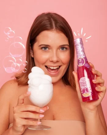 Lot de 6 (soit 1,50€ pièce) : Gel Mousse de Bain Champagne Parfum ROSE - Cosmi Premium – Image 2