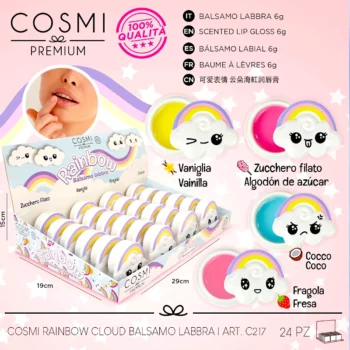 Lot de 4 (1€ pièce) : Baumes à Lèvres RAINBOW – Cosmi Premium – Image 3