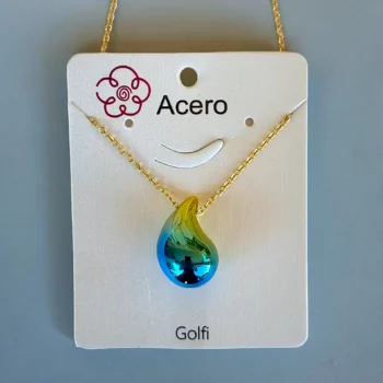 Lot de 12 (1,80€ unité) : Colliers Dorés Avec Pendentif Goutte Nacrée - Acier Inoxydable – Image 13