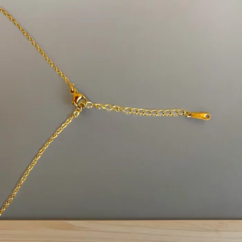 Lot de 12 (1,80€ unité) : Colliers Dorés Avec Pendentif Goutte Nacrée - Acier Inoxydable – Image 12