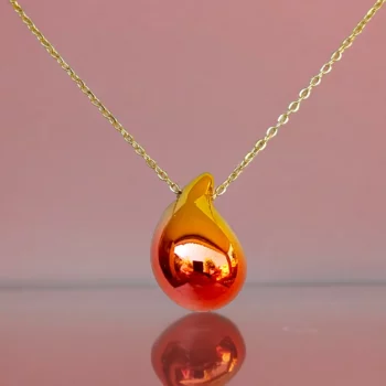 Lot de 12 (1,80€ unité) : Colliers Dorés Avec Pendentif Goutte Nacrée - Acier Inoxydable – Image 19
