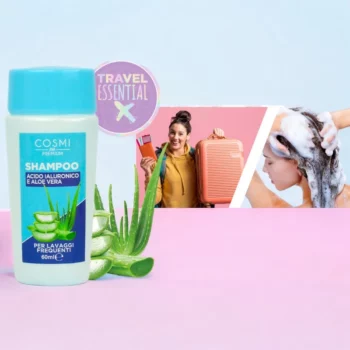 Mini Shampoing de Voyage 60ml ALOE VERA & ACIDE HYALURONIQUE – Cosmi Premium – Image 2