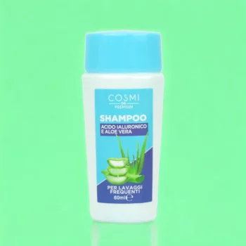 Mini Shampoing de Voyage 60ml ALOE VERA & ACIDE HYALURONIQUE – Cosmi Premium