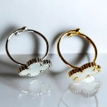 Lot de 16 (2,25€ unité) : Bague Dorée & Argentée Ajustable Acier Inoxydable (Aléatoire) – Image 20