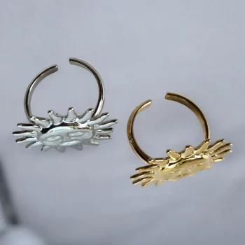 Lot de 16 (2,25€ unité) : Bague Dorée & Argentée Ajustable Acier Inoxydable (Aléatoire) – Image 11