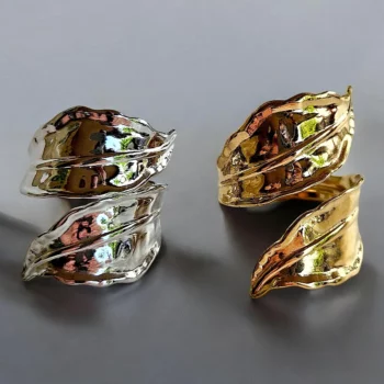 Lot de 16 (2,25€ unité) : Bague Dorée & Argentée Ajustable Acier Inoxydable (Aléatoire) – Image 15