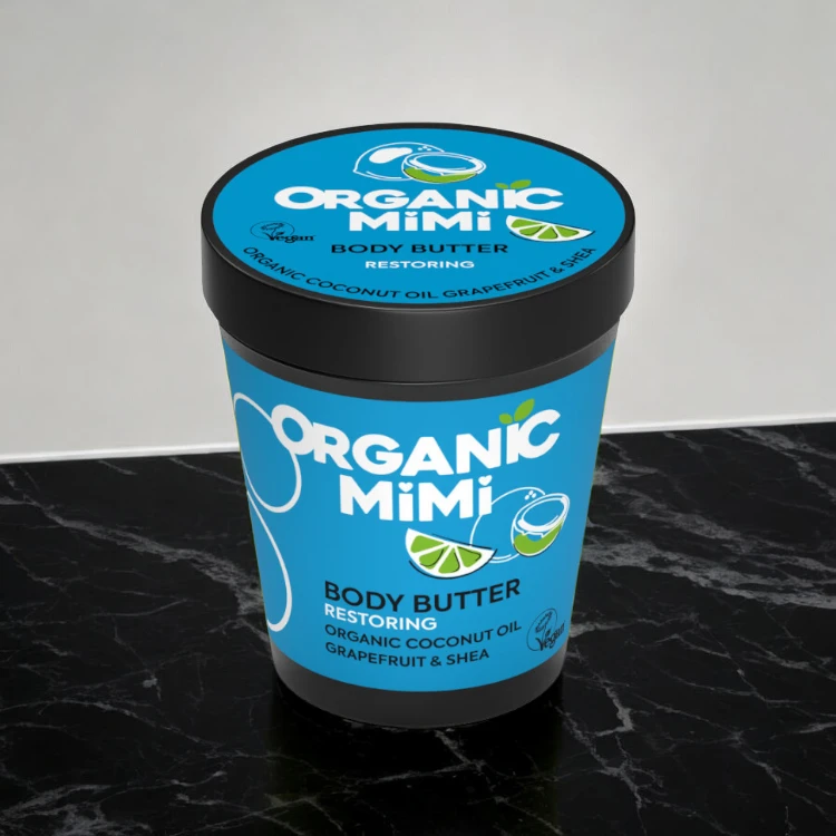 grossiste en beurre corporelle organic mini coco Lot de 3 (soit 3,75€ pièce) : Beurre corporel Réparateur NOIX DE COCO & PAMPLEMOUSSE - Organic Mimi – Image 1