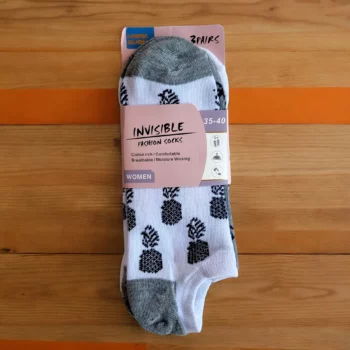Lot de 12 Paires (0,33€ Pièce) : Chaussettes Courtes à Motifs Pour femme – Image 3