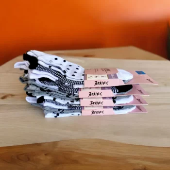 Lot de 12 Paires (0,33€ Pièce) : Chaussettes Courtes à Motifs Pour femme – Image 2