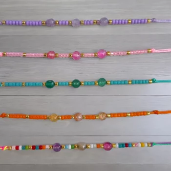 Mélange de 12 (0,50€ unité) : Bracelets en Cordes et Perles – Image 2