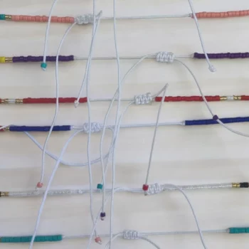 Mélange de 12 (0,50€ unité) : Bracelets en Cordes et Perles – Image 3